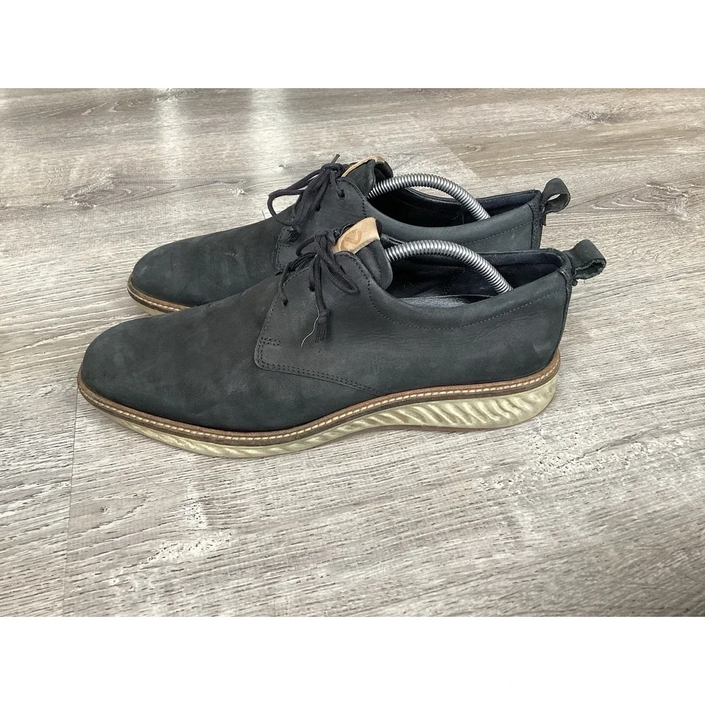 ECCO ST 1 HYBRID Mens Size 10 EU 44 DERBY PLAIN TOE COMFORT DRESS SHOES
